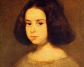 迭戈 罗德里格斯 德 席尔瓦 委拉斯贵支 : Portrait of a Little Girl
